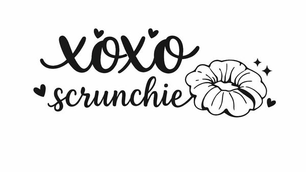 XOXO SCRUNCHIE
