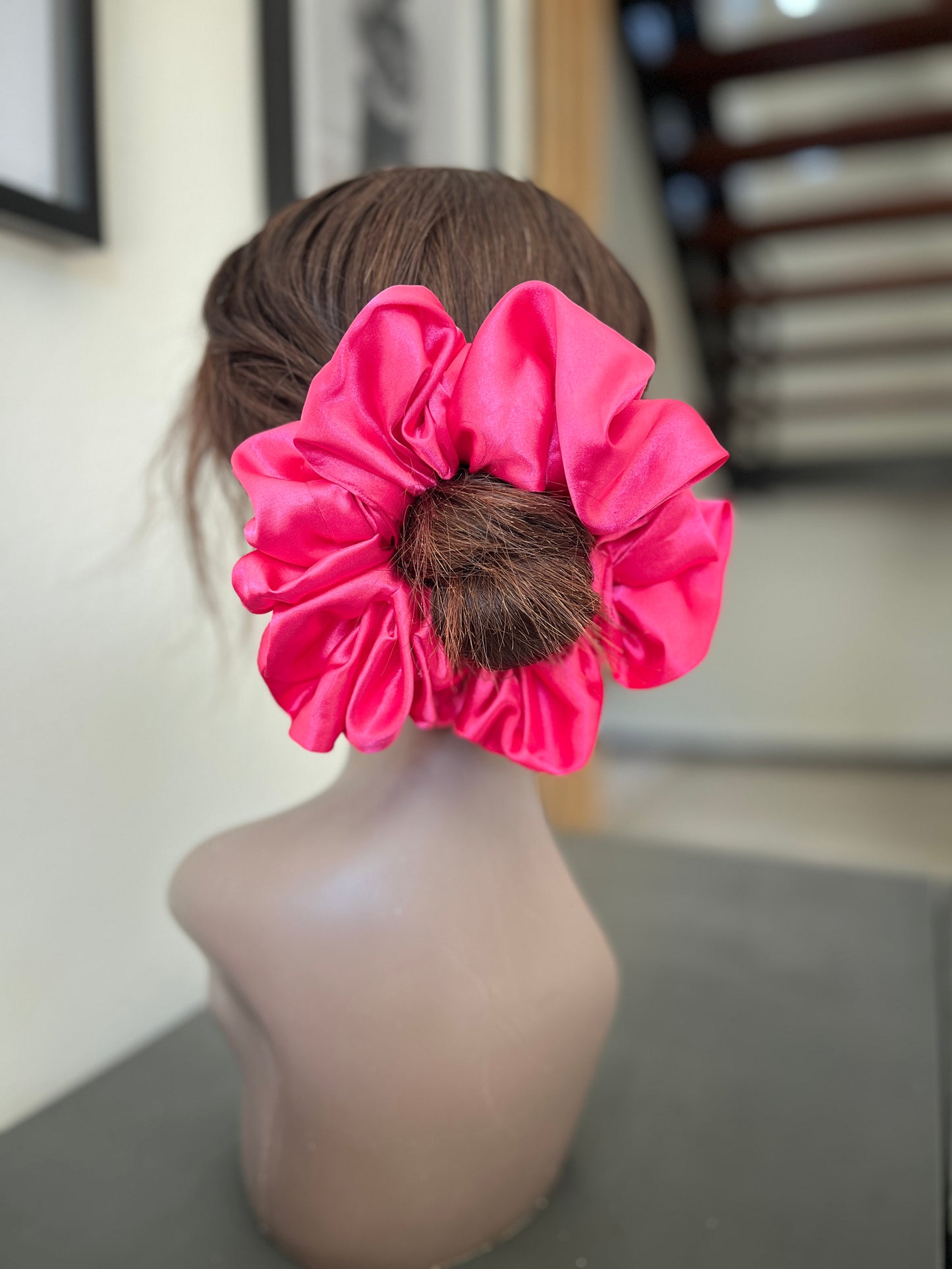 The Itu Bane XXL Scrunchie - oversized handmade satin hair scrunchie by XOXO Scrunchie